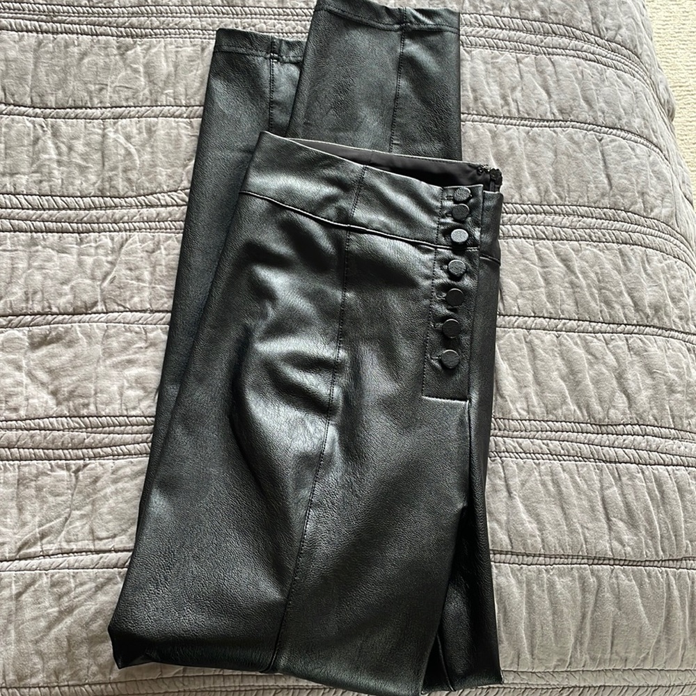 BCBG MaxAzria pleather pant Size M